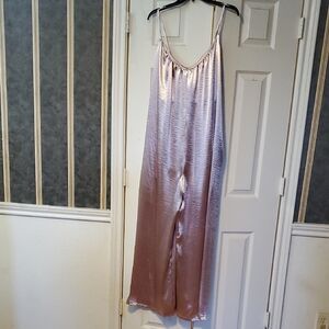 Elegant Silver Wide Leg Jumpsuit